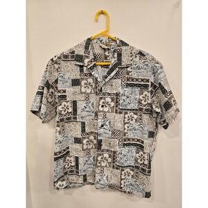 Vintage Winnie Fashion Made In Hawaii Casual Hawaiian Shirt Size Large Cotton